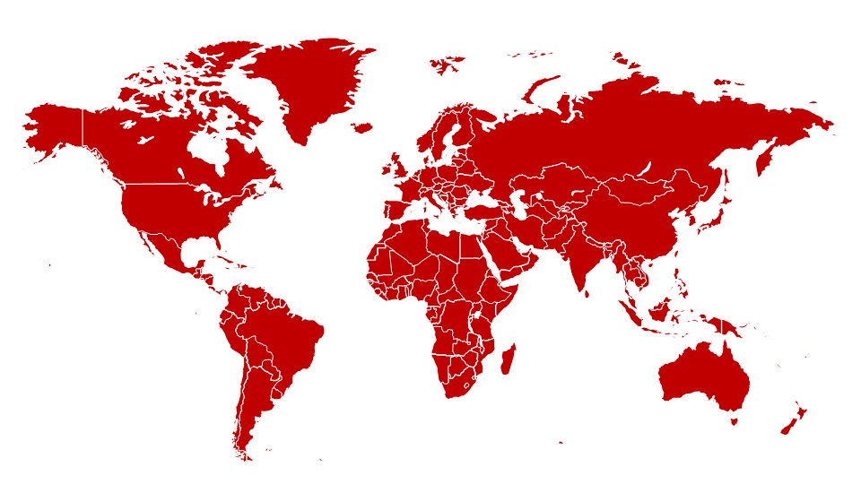 Relazioni Internazionali - Regione del Veneto - Mappa del Mondo