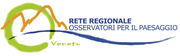 Logo della Rete regionale degli Osservatori per il Paesaggio - Design Fabio Mattiuzzo